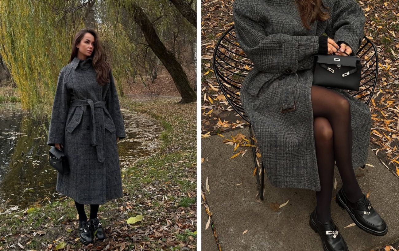 Тренд сезону: блогерка Парфільєва показала стильне поєднання сірого і чорного